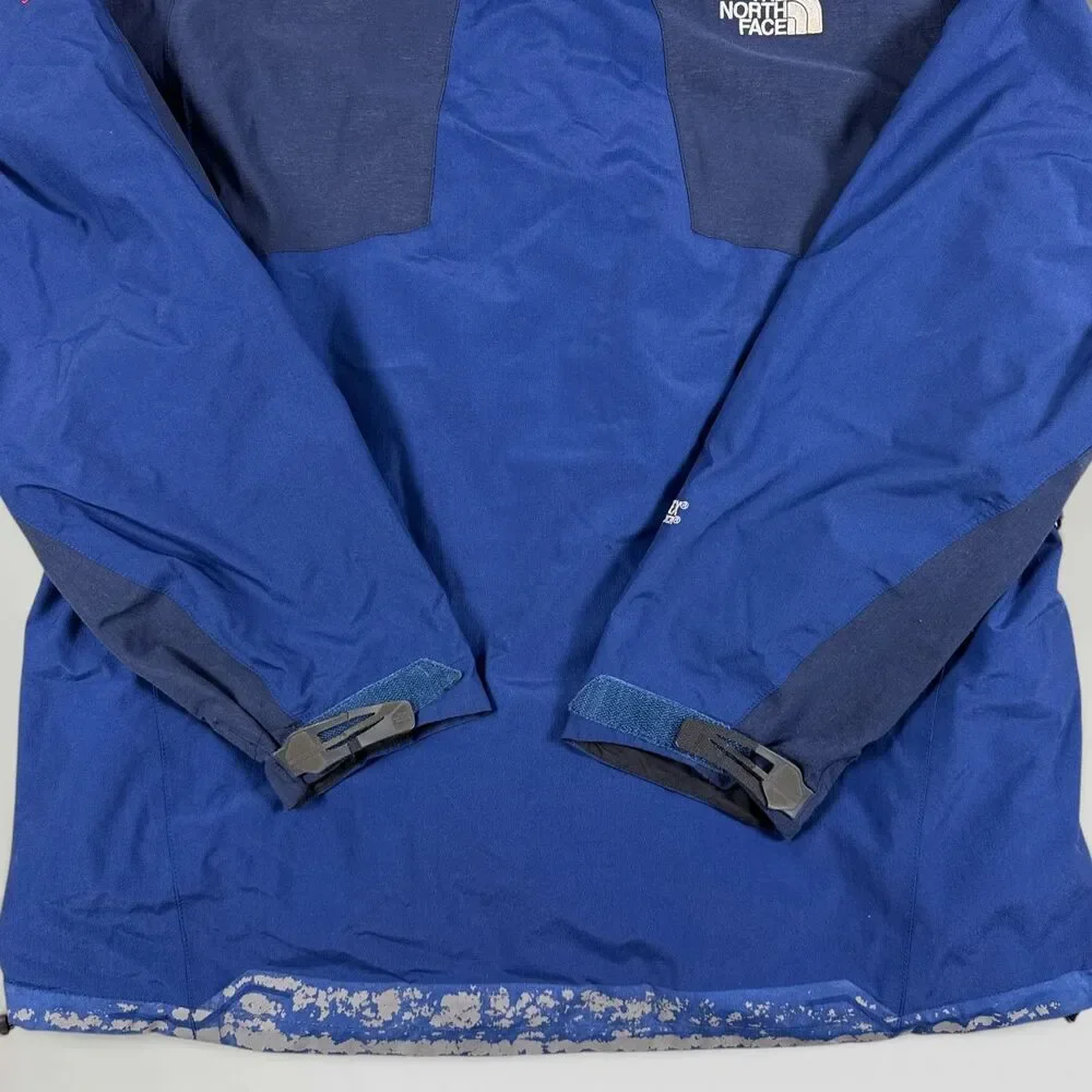 Vintage North Face Mens Summit Series Gore-Tex Jacket Blue Hooded Shell Size Lrg